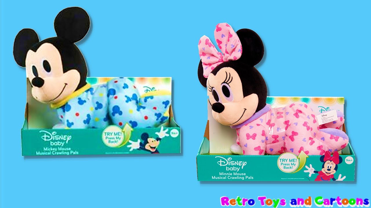 Mickey Mouse and Minnie Mouse Musical Crawling Pals Disney Baby Commercial Retro Toys and Cartoons