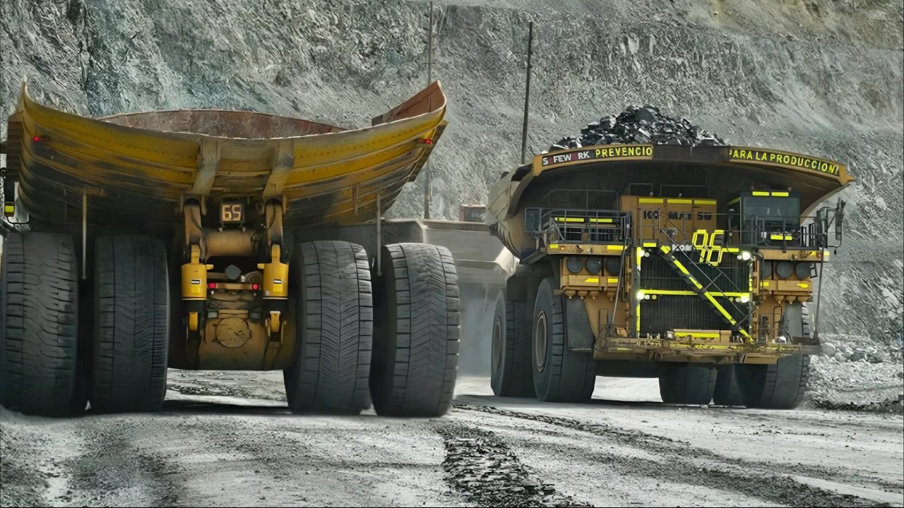 The Largest Mining Haul Trucks Operate At Hight Altitudes Equipped With Powerful Engines