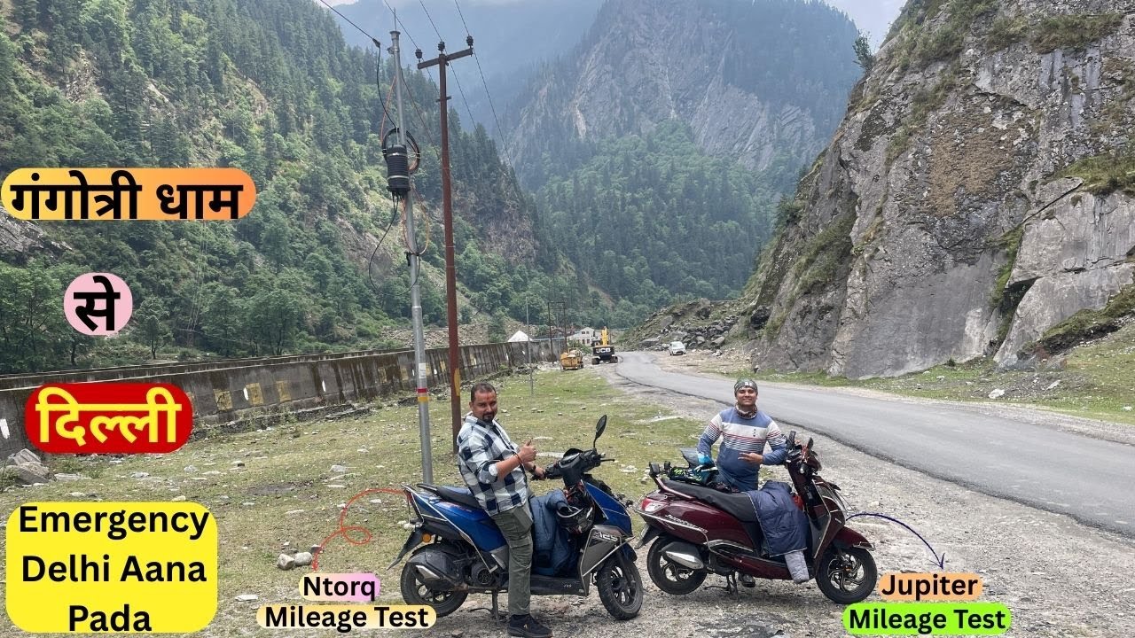 Emergency Me Delhi Nikale 😎| Long Ride | TVS  Jupiter 125 | TVS Ntorq | Char Dham Ride