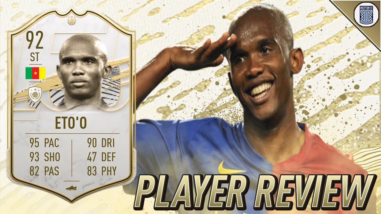 THE CAMEROON LEGEND! 92 PRIME ICON ETO'O PLAYER REVIEW! - FIFA 21 ULTIMATE TEAM