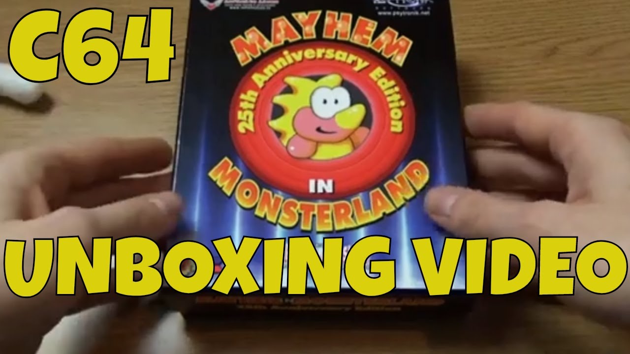 Mayhem In Monsterland - 25th Anniversary Edition Unboxing Video - C64