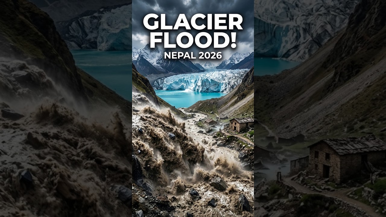 How a Glacier Collapse Turned Into a Catastrophic Flood in Nepal #glacier #glaciallake #glacialerosi