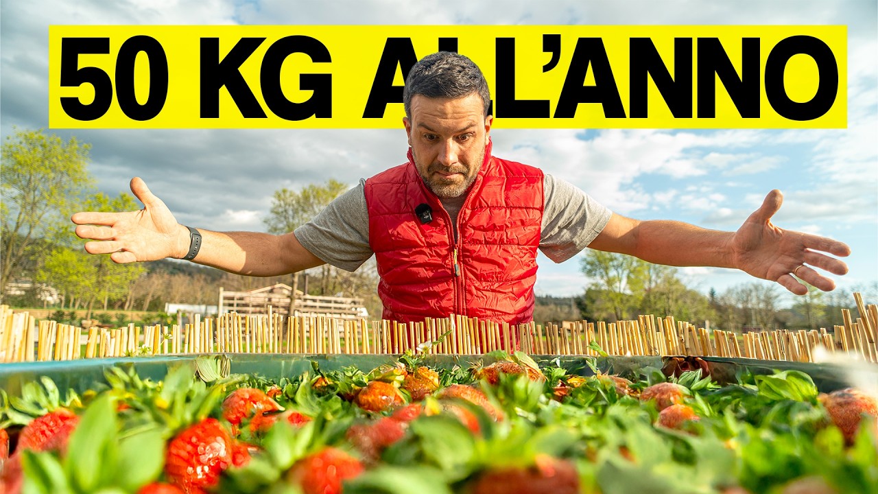 COLTIVARE le FRAGOLE in POCO SPAZIO facendo 50KG all'ANNO
