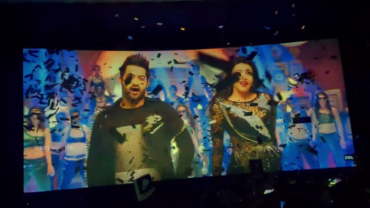 Temper Title Song in Devi 70mm RTC X roads | Temper Re-Release theatre Response | NTR | Kajal | Puri