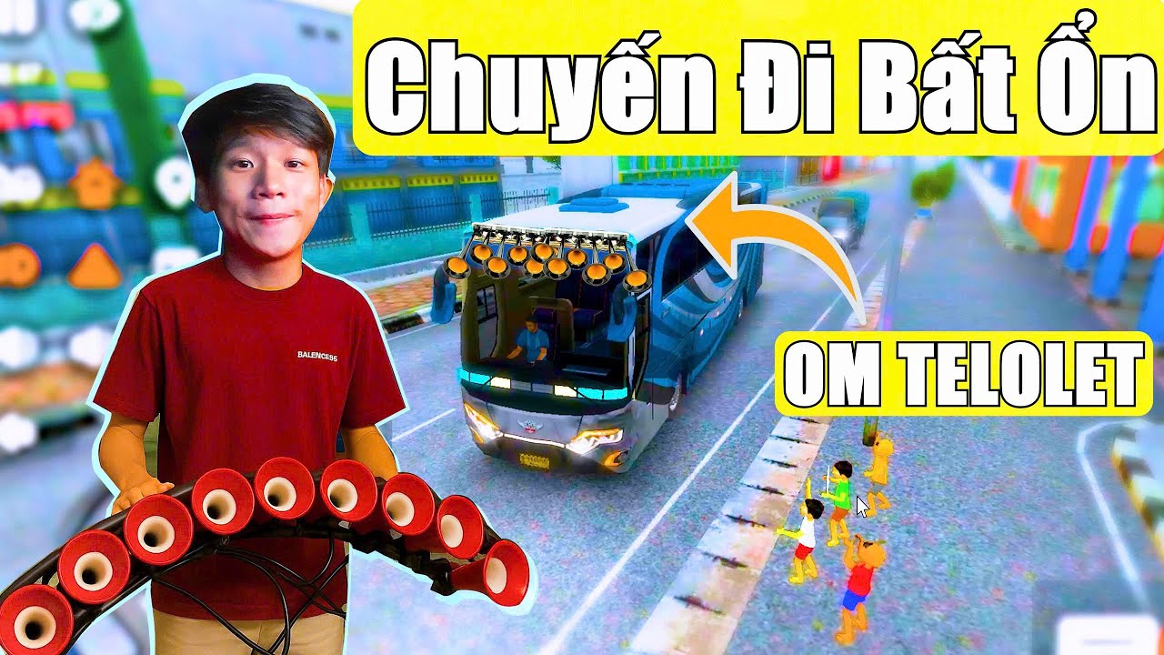 Simulator: Ngày Đầu Lái Xe Khách BASURI Bên Indonesia (Driving the telolet basuri bus.)