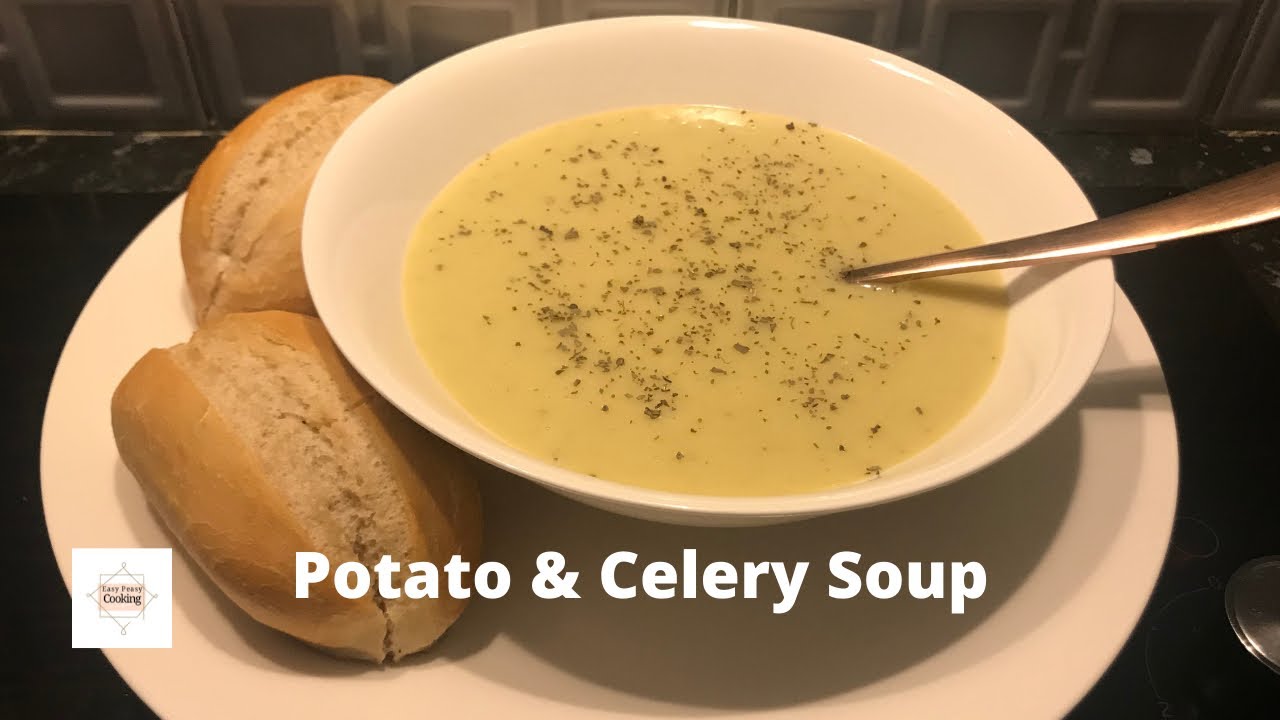 Creamy potato & celery soup | no cream ~ EasyPeasyCooking