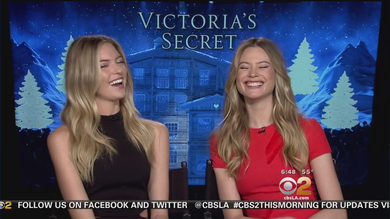 Behati Prinsloo, Martha Hunt Discuss Victoria's Secret Fashion Show