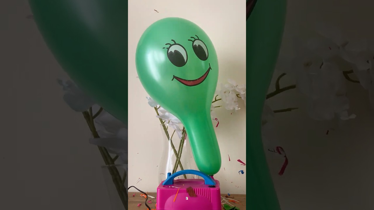Green Emoji Balloon Popping Fun 🎉🎈😮🤪😂 