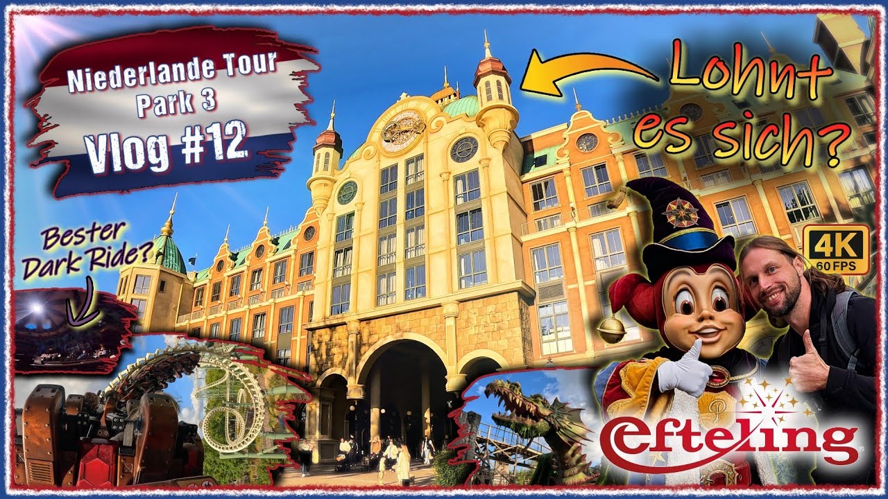 Ist das einer der besten Parks in Europa? | Erstbesuch Efteling + Übernachtung im Grand Hotel! 🗝️