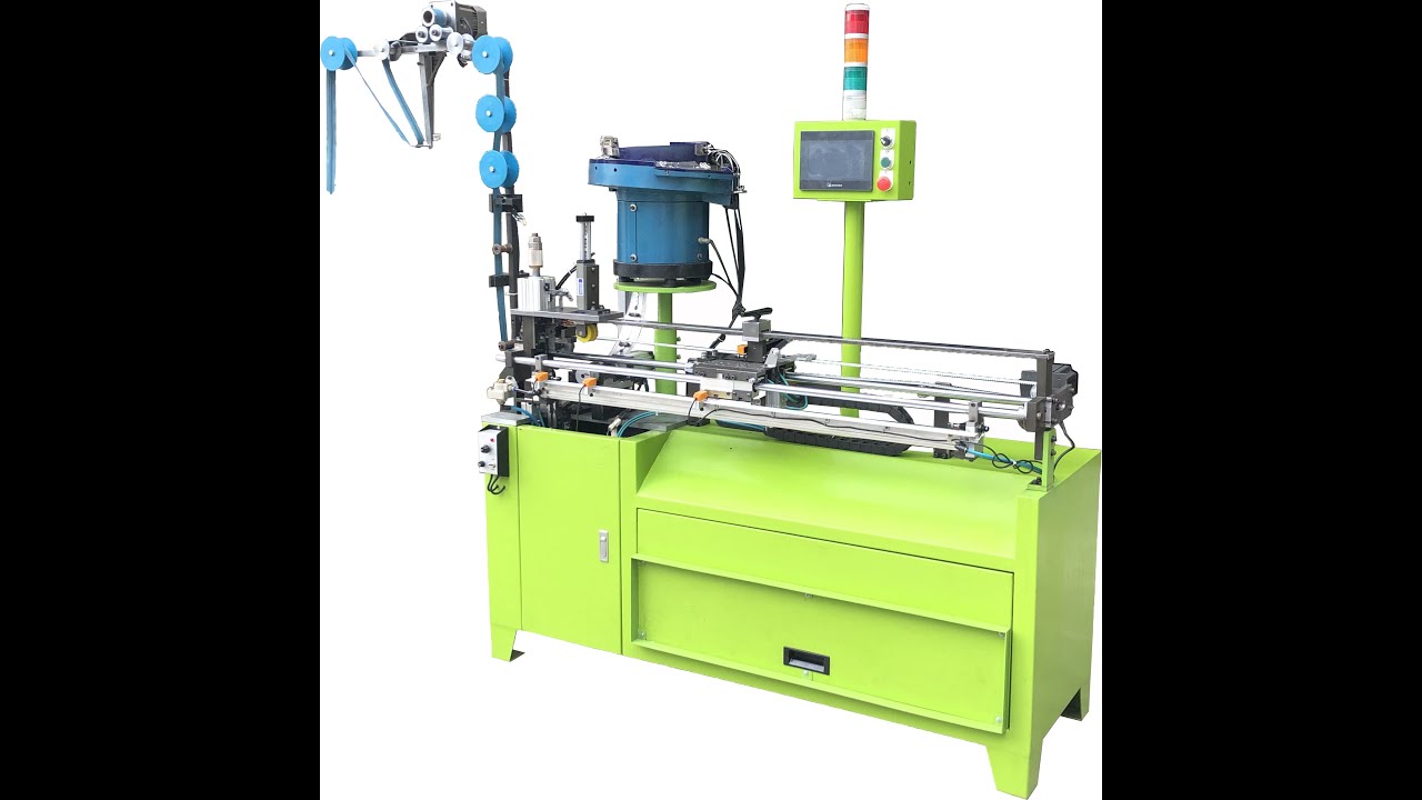 YFM-118NCA-MAX Auto nylon zipper gapping, slider mounting & cutting machine (Testing for 150cm)