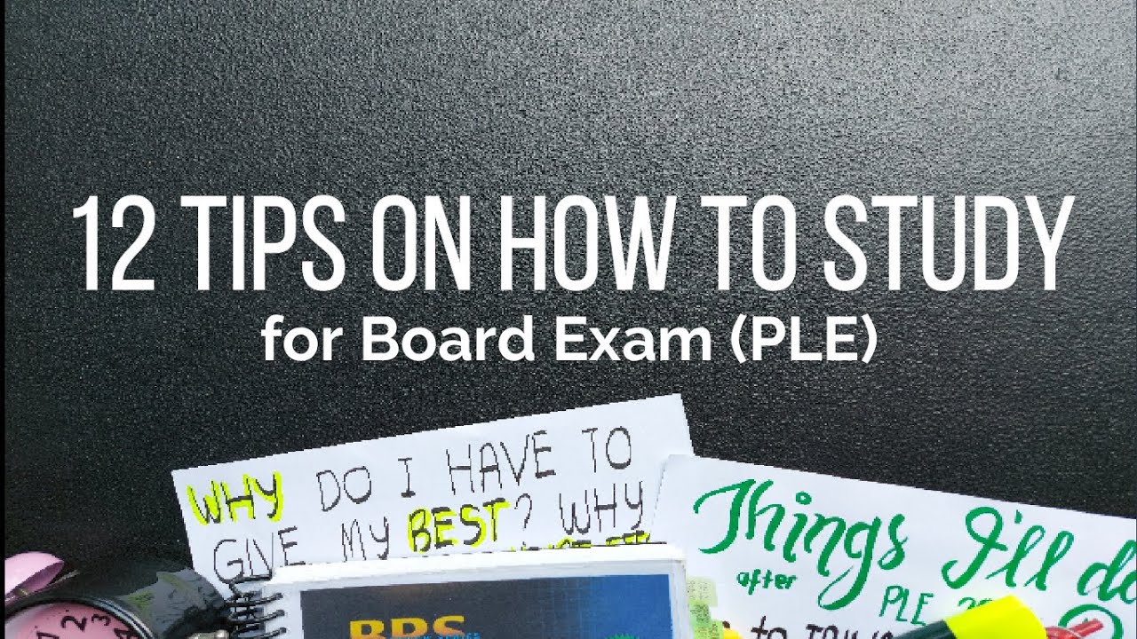PLE Guide Part 2/5: How to study for board exam?