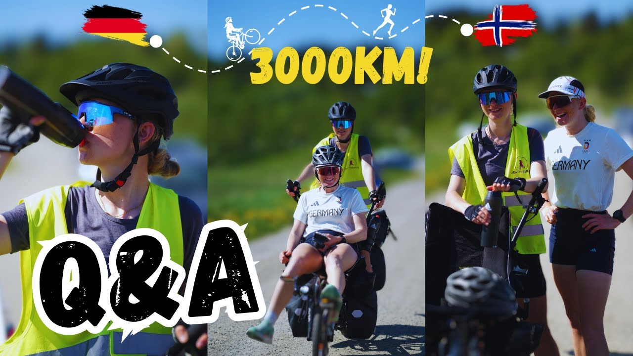 Q&A ⎮3000km zum Nordkap 🇳🇴 ⎮Run & Bikepacking 🏃‍♀️🚴‍♀️ ⎮ beatthemiles