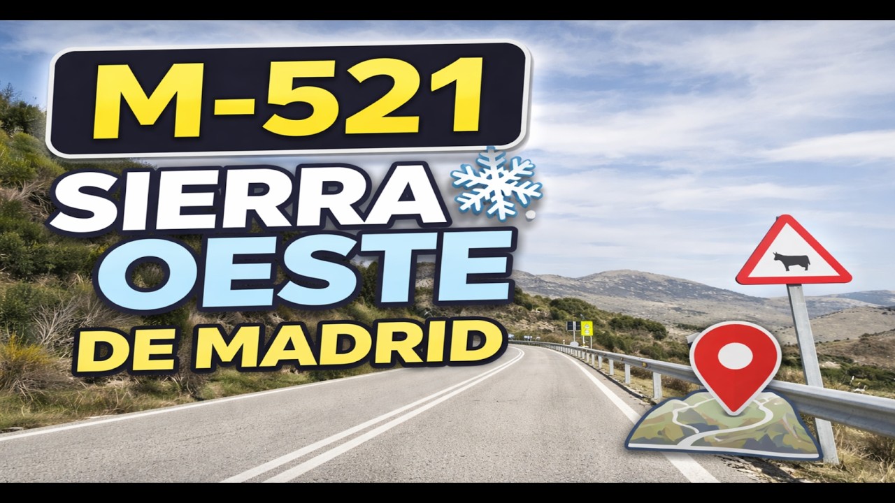 M-521 | Sierra Oeste de Madrid · Villanueva – Navalagamella – Robledo (Ida y vuelta) [Slow TV]