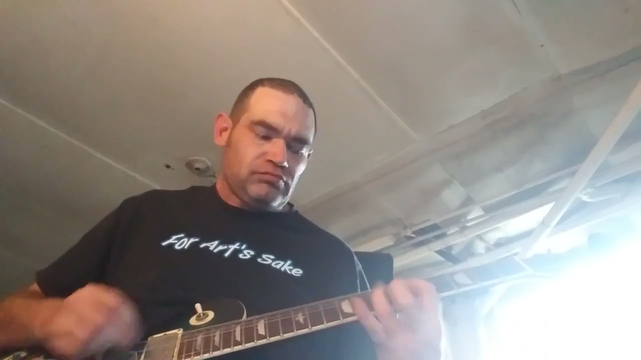 Anthrax * h8 red / incomplete guitar cover / clip over album