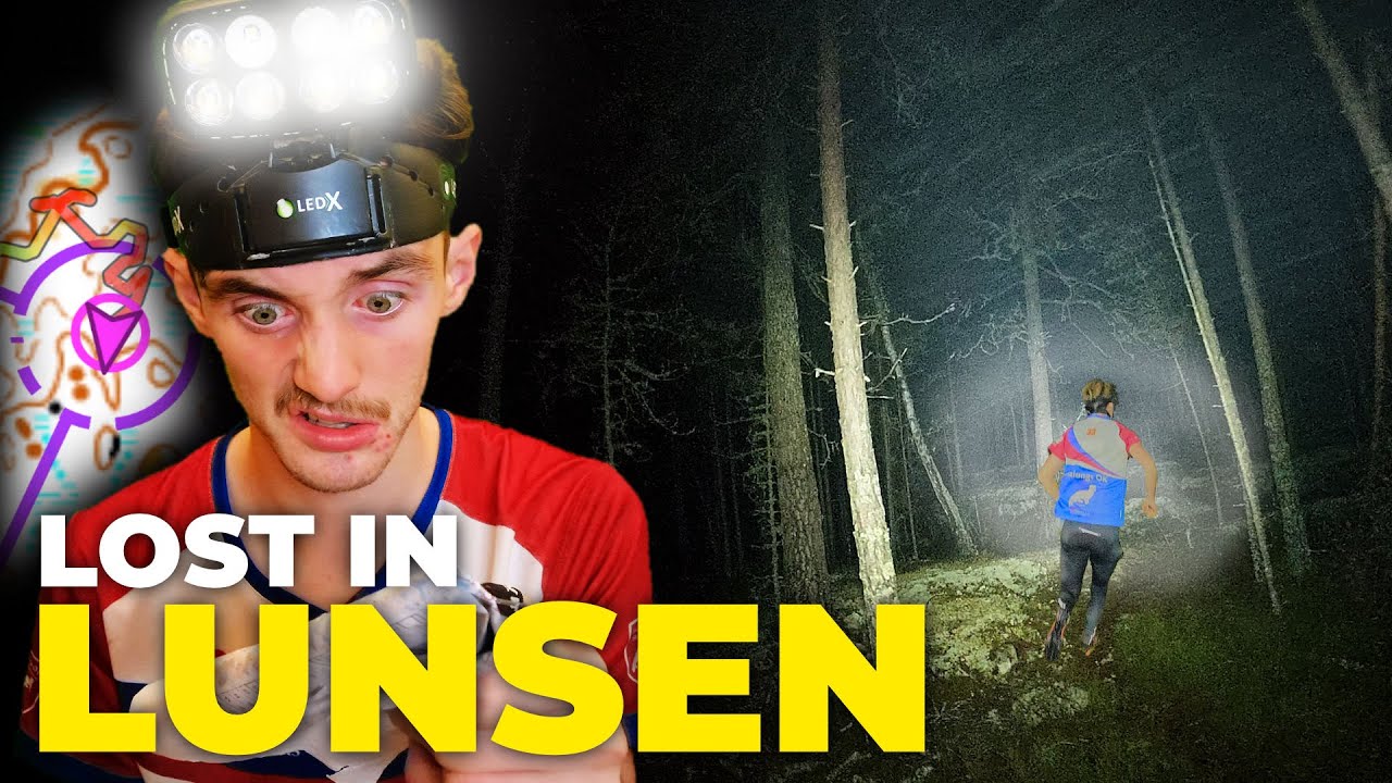 Natt-masstart i Lunsen 💀 |  Headcam Orienteering