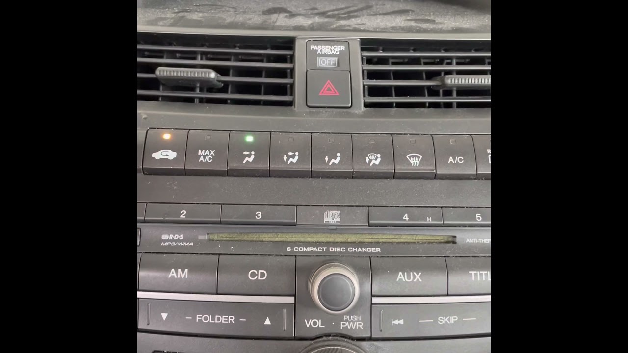 How to get the serial number and radio code ‘’FAST’’, on a 2009 Honda Accord