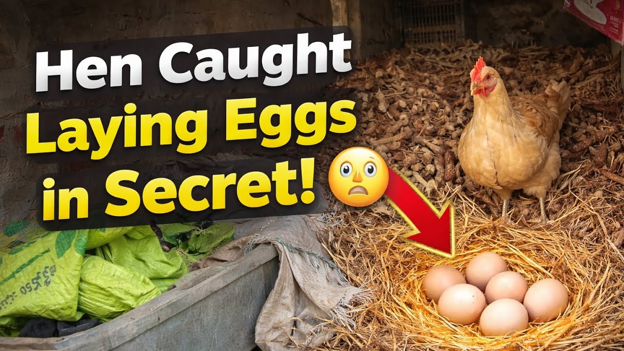Hen Was Secretly Laying Eggs | Hidden Nest Discovery🥚🐔