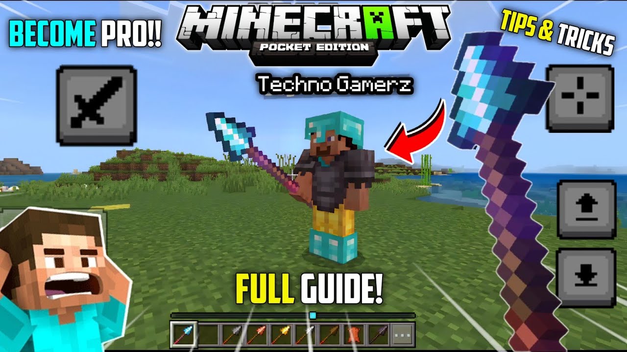 How To Use SPEAR In Minecraft Pe and Become Pro !! (Full Guide)