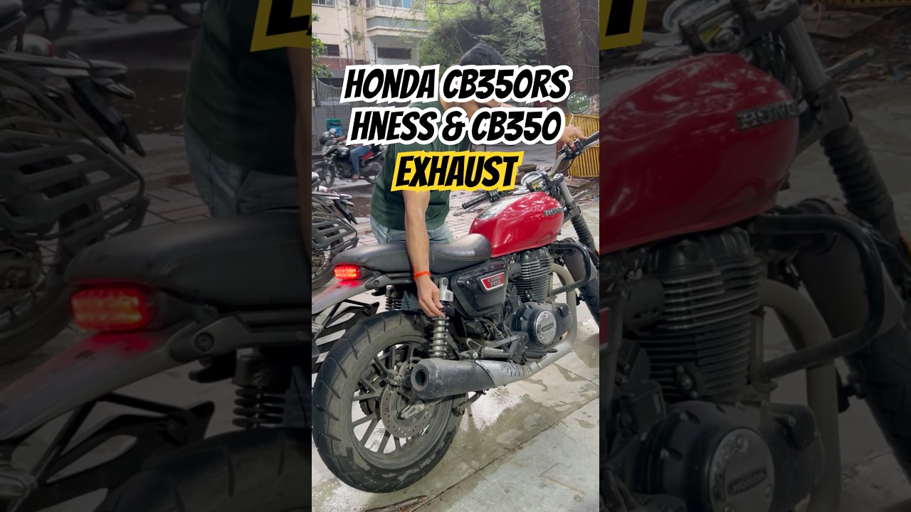 Honda CB350RS vs Hness vs CB350 exhaust sound 🔥#honda #cb350rs #cb350 #hondabike #rider #bikelover