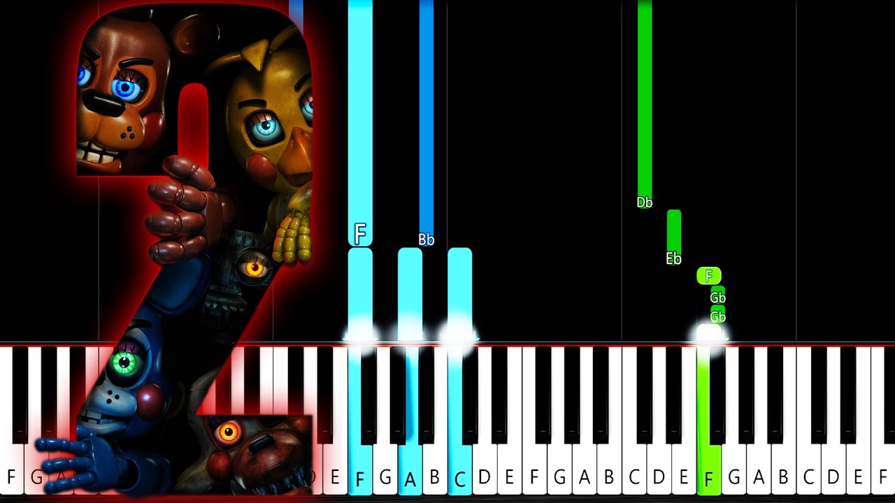 Five Nights at Freddy's 2 Song - It's Been So Long - Piano Tutorial