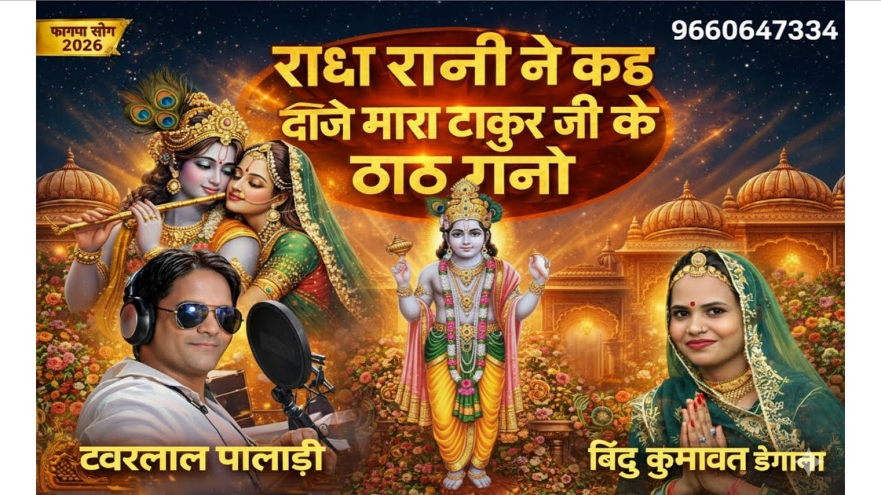 राधा राणी ने कह दीजे ठाकुर जी के ठाठ गणों । Bindu Kumawat । टवरलाल पालड़ी । सांवरिया सेठ फागण भजन ।
