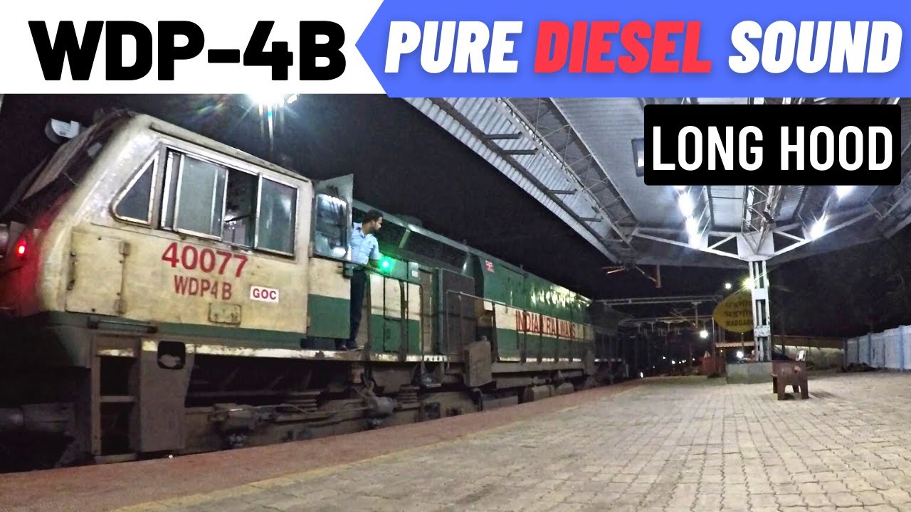 Killer HORN & WDP-4B Royal Departure | Pure DIESEL Sound | Last KONKAN Diesel Run