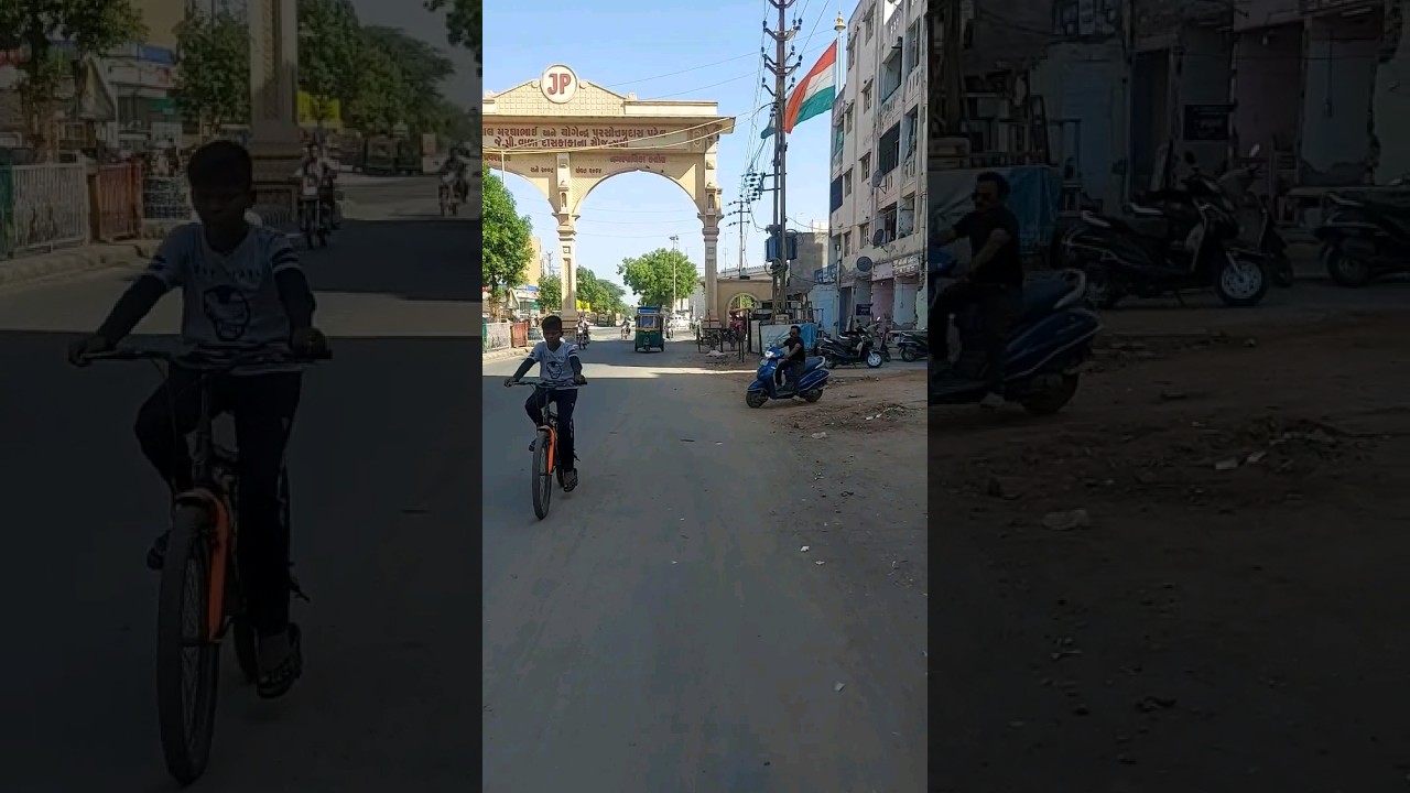 Kalol Junction Near Bus stand Gujarat India Walkthrough video Rural India Walkthrough