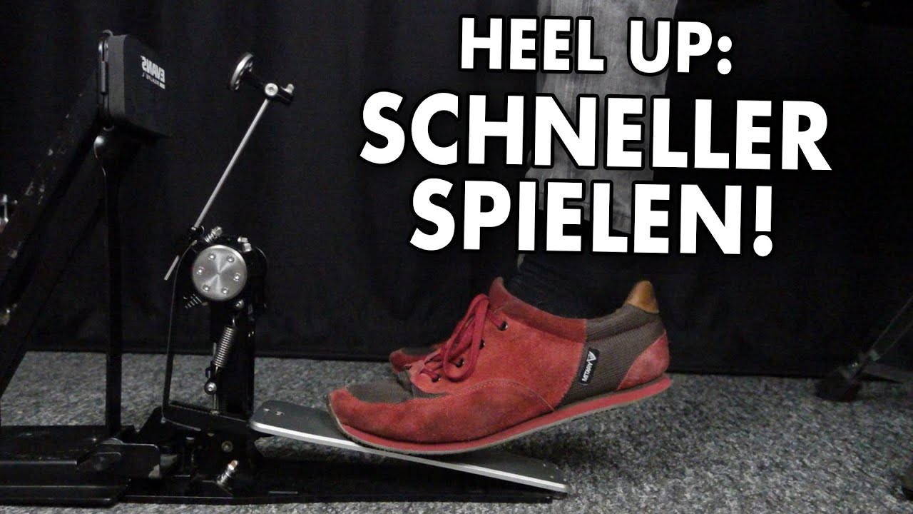 Schlagzeug lernen: Die Fußtechnik - Teil 3: Heel-Up - Schneller spielen