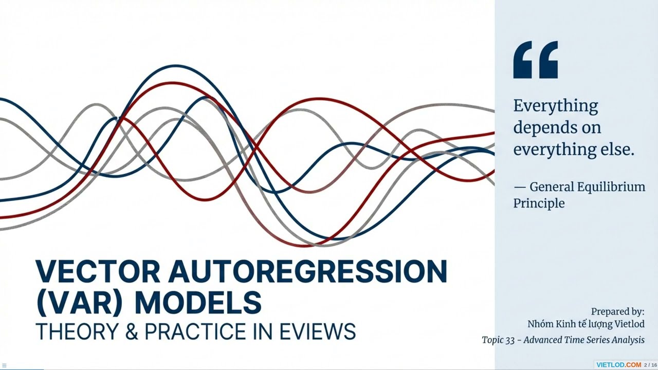 Vector Autoregression (var) Models: Theory & Practice in Eviews #eviews #econometrics #timeseries