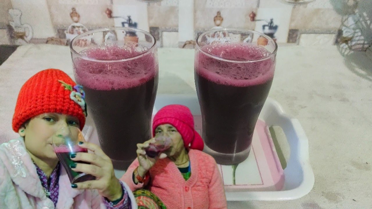 Making juice of beetroot & carrot 🍹🍹||@sarabisht3452