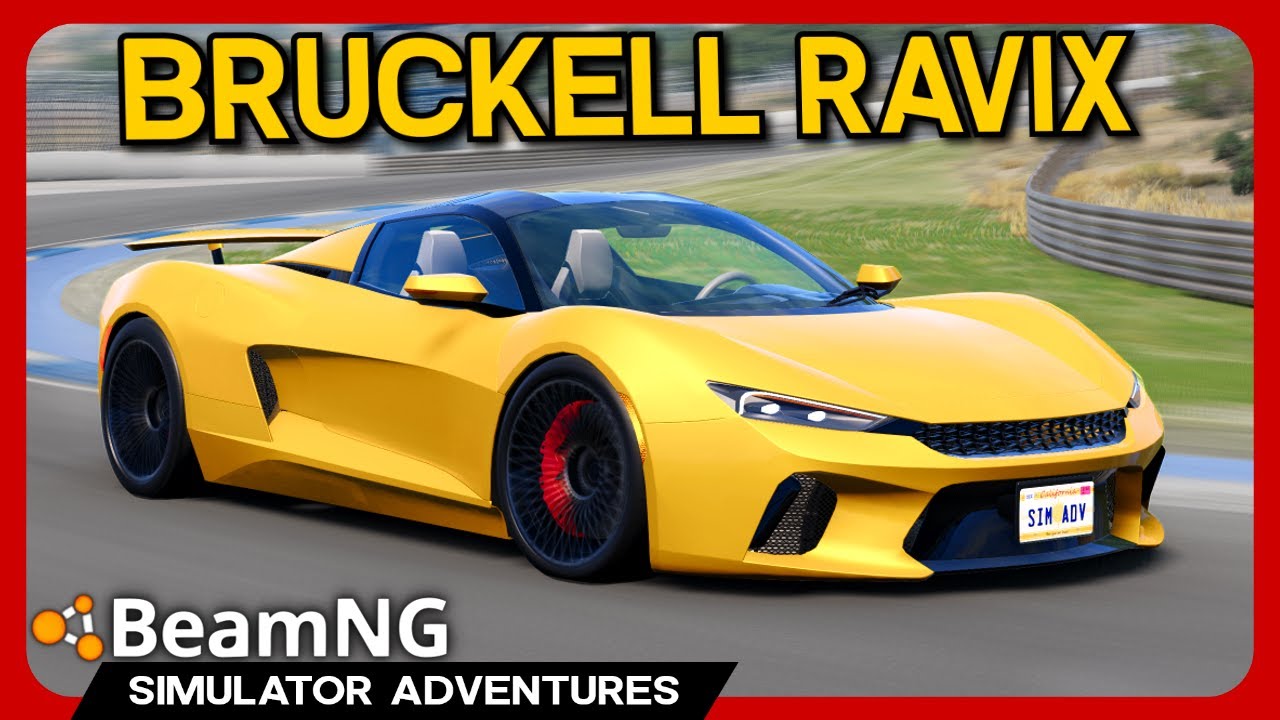 BeamNG: NEW Lore-Friendly C8 Corvette! - Bruckell Ravix Mod