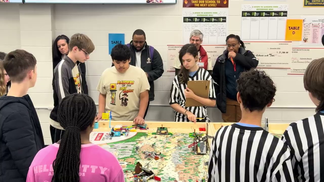 Harnett County Robot Rally - Highland Middle 1st place