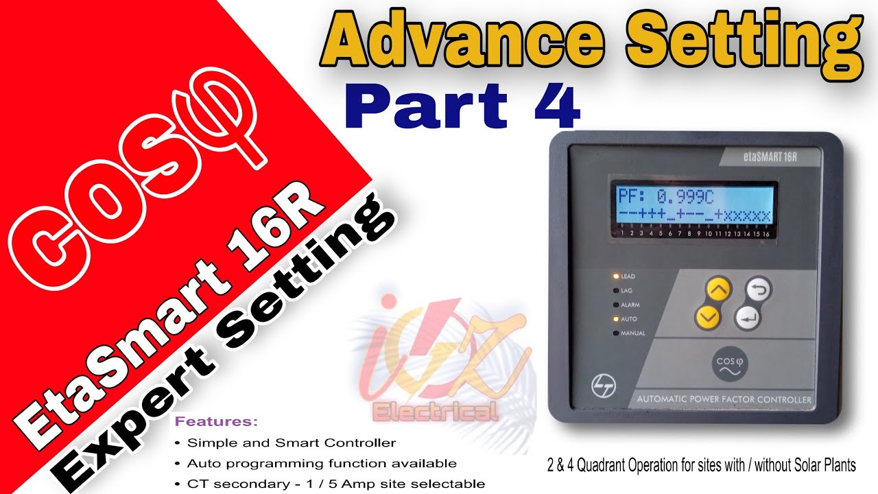 Advance Setting everyone should know of EtaSmart 16R  Power Factor Controller | Programming Part 4