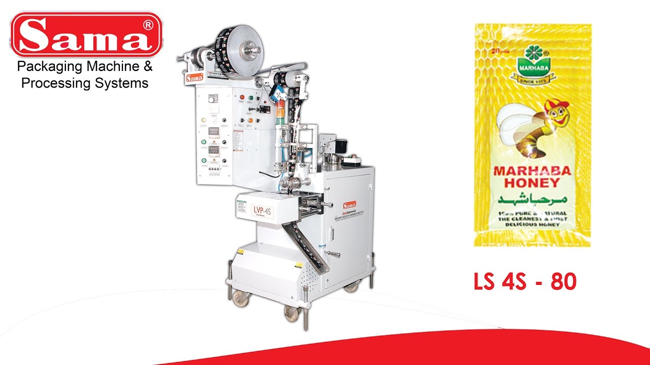 Honey Packing Machine - LS 4S 80 | Sama Engineering
