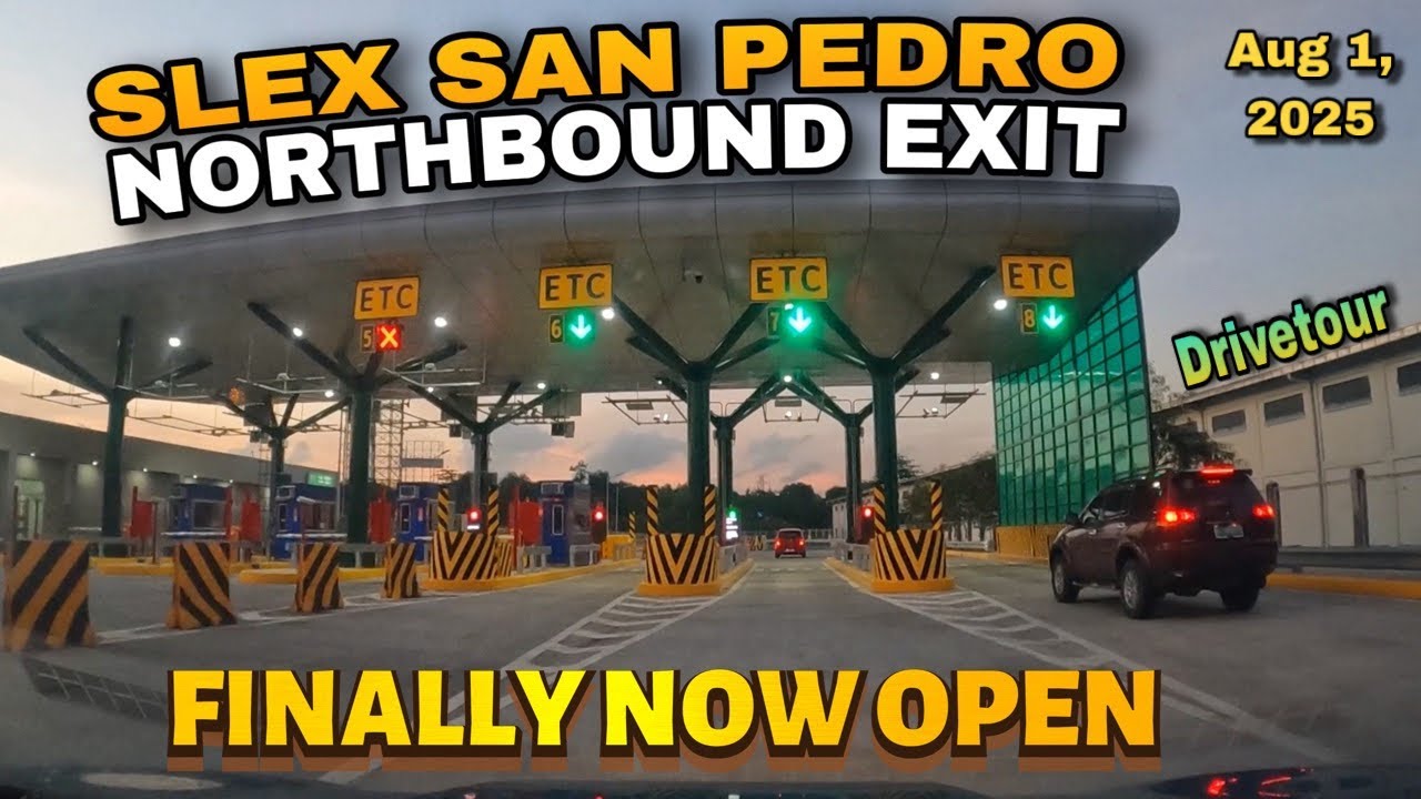 FINALLY ! NOW OPEN ! SLEX SAN PEDRO NORTHBOUND EXIT | DRIVE TOUR | AUGUST 1, 2025