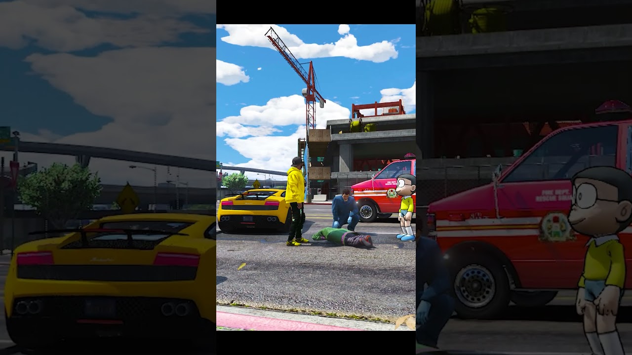 😱Nobita meets his😍best friend ?? p15 #tristar18 #nobita #shorts #short #funnyvideos #gta5