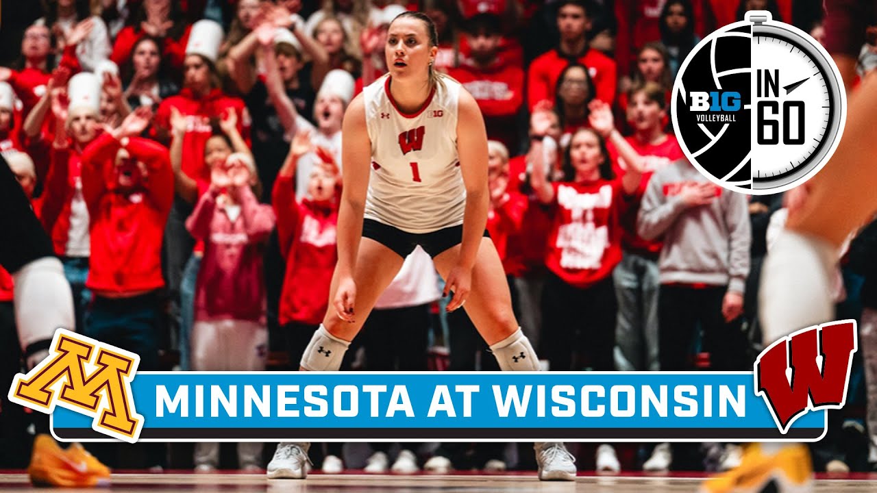 Minnesota at Wisconsin | Nov. 6, 2025 | B1G Volleyball in 60