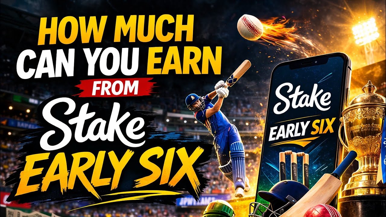 How much money you can make from early six || Stake early six 2026 || early six promotion 2026
