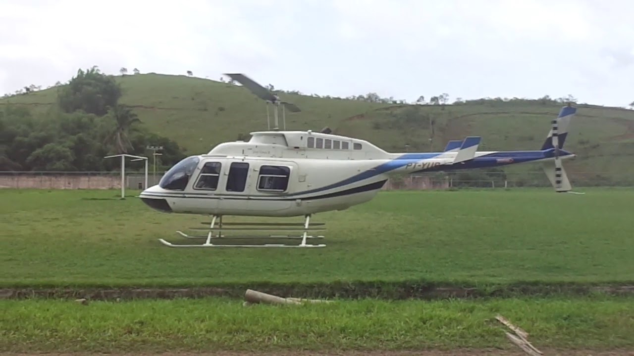 acionamento e decolagem bell 206 long ranger