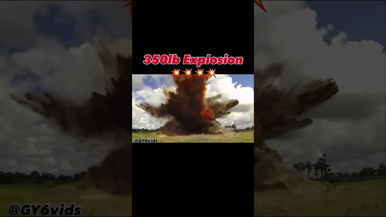GY6vids 350-фунтовый взрыв