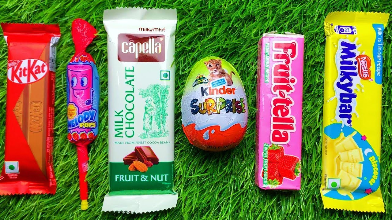 Satisfying Video Asmr Unboxing GIANT Sweets Chocolate and Rainbow Lollipops with Candy Cutting Asmr.