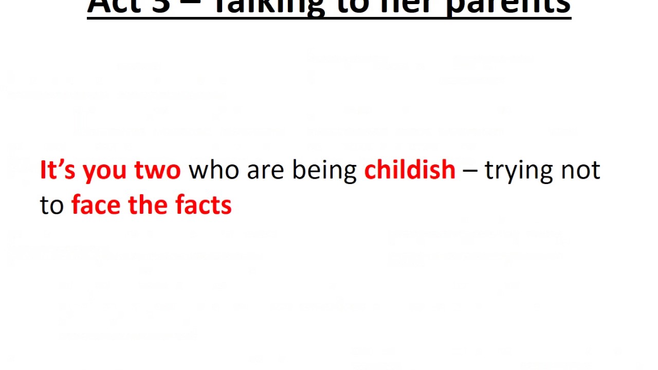 An Inspector Calls Quickfire quotes: Sheila