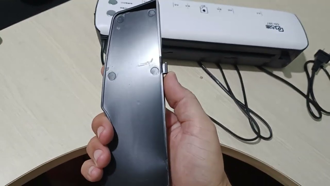 Mở hộp máy ép nhựa GD-287 khổ A4