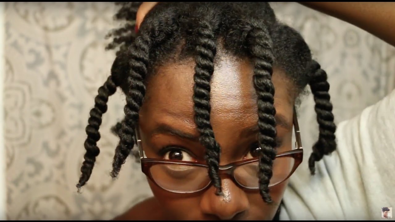 Twisting Natural Hair For Bed In Less Than 20 Minutes | Night Time Routine