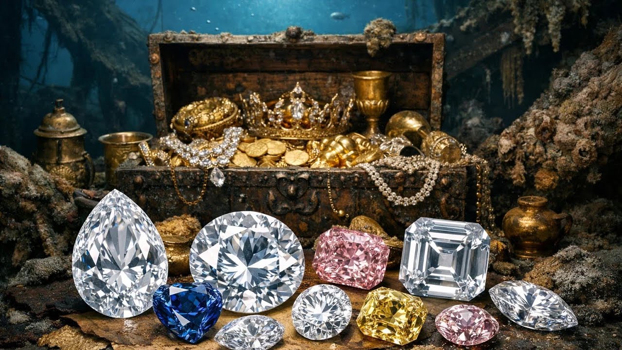 1995, $800 Million in Diamonds Retrieved From Sunken Shipwreck