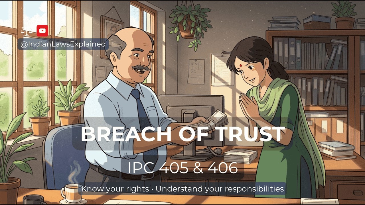 What Is Criminal Breach of Trust? | IPC Sections 405 & 406 Explained | Indian Laws Explained