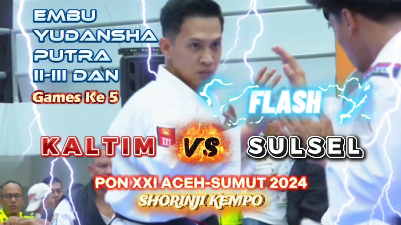 Flash - Kaltim Lawan Sulsel PON 2024 Shorinji Kempo