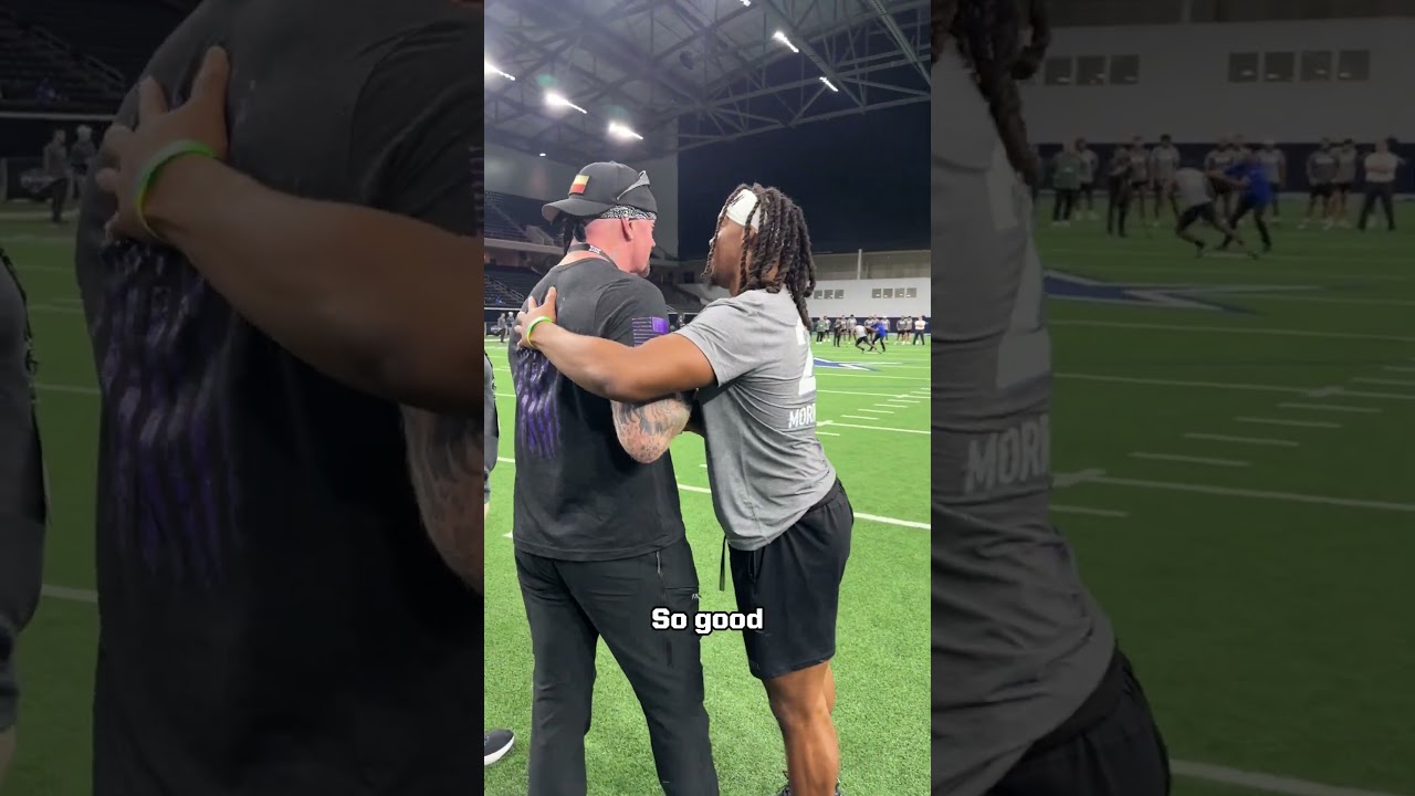 Meeting a childhood hero 🥹 | #Undertaker #Big12FB #ProDay
