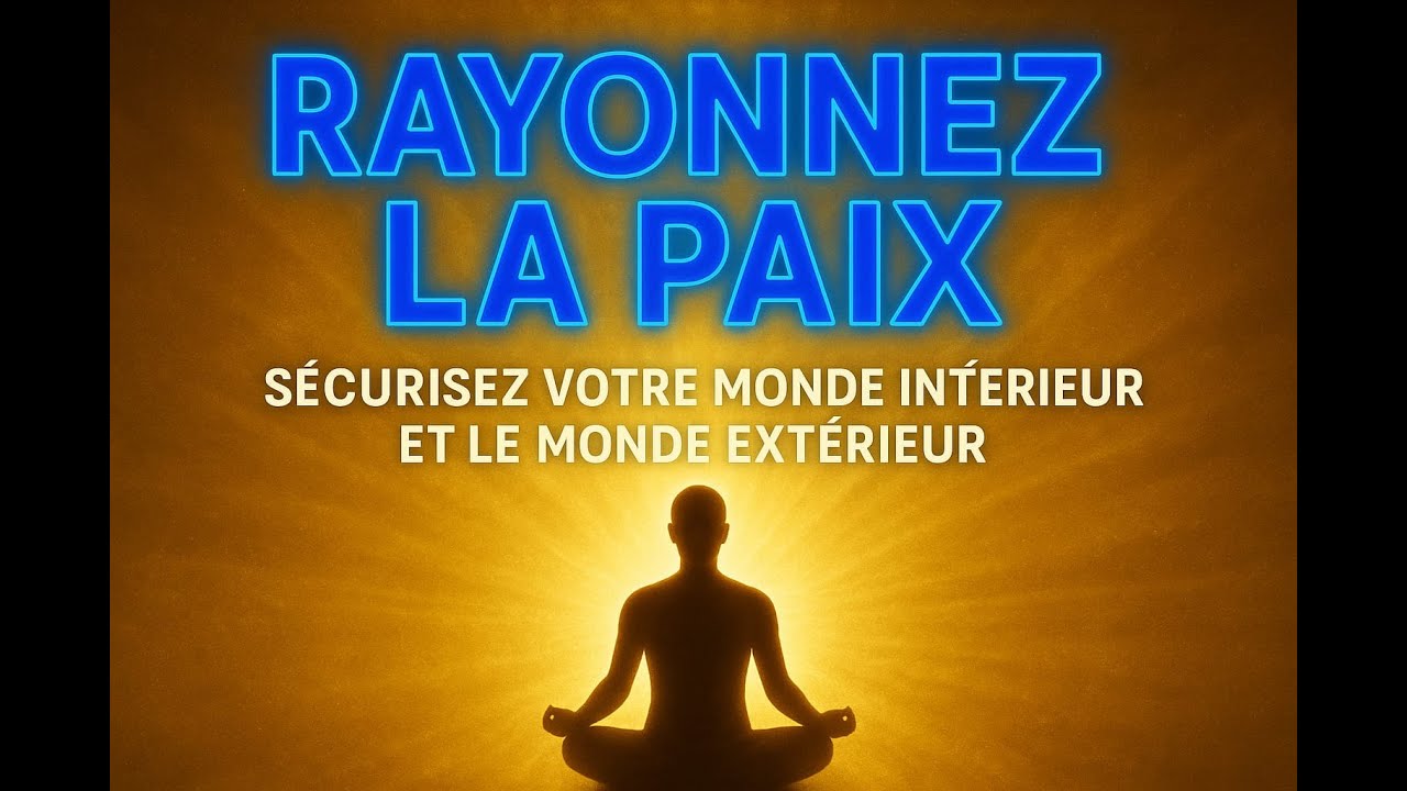 Rayonner la paix-Sécurisez votre monde intérieur et le monde extérieur Méditation avec Joëlle Maurel