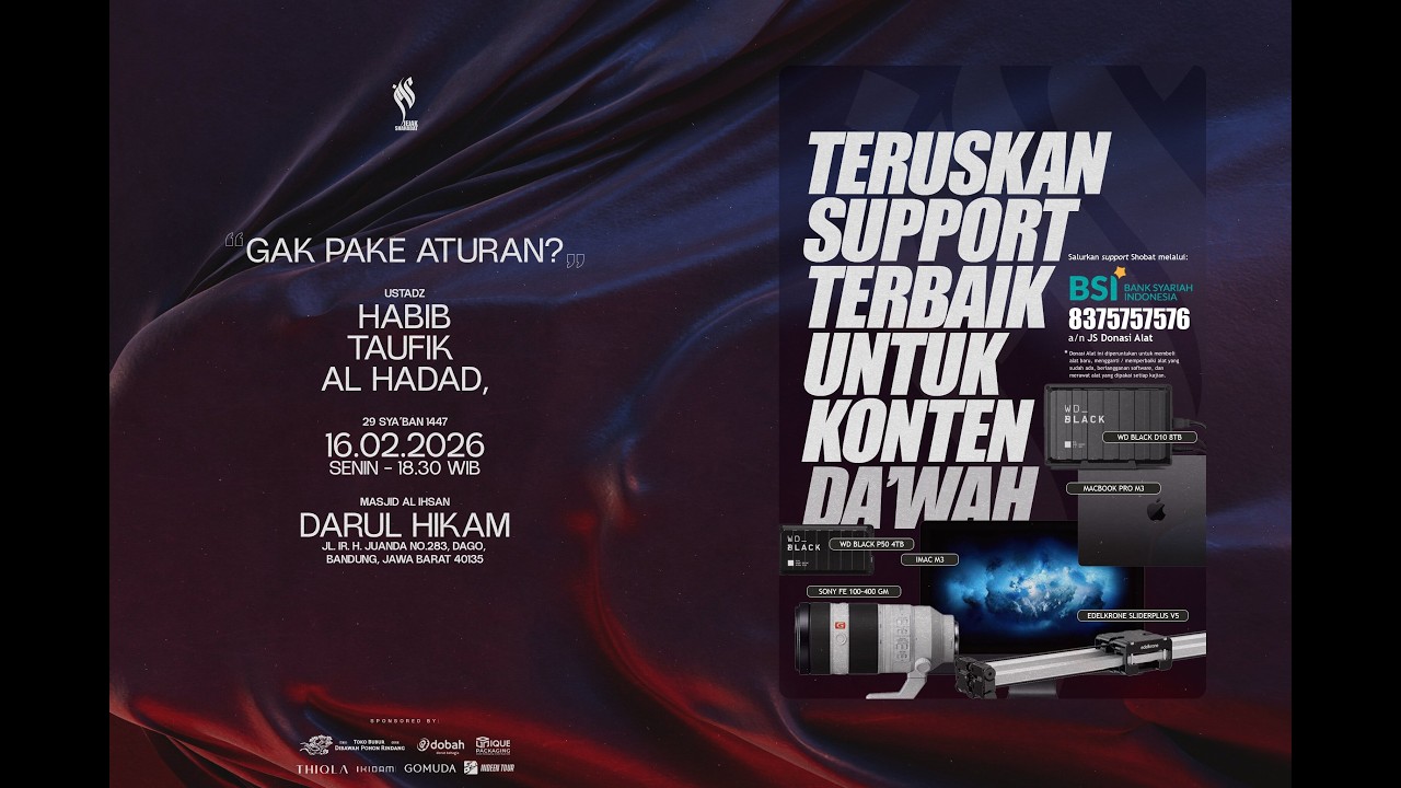 🔴[ LIVE ] GAK PAKE ATURAN ? - HABIB TAUFIQ AL HADAD, ST.S.H.MM  حفظه الله تعالى